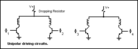 [Unipolar driving circuits]